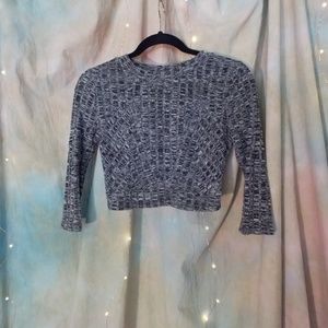 Charlotte Russe / crop top, 3/4 sleeve